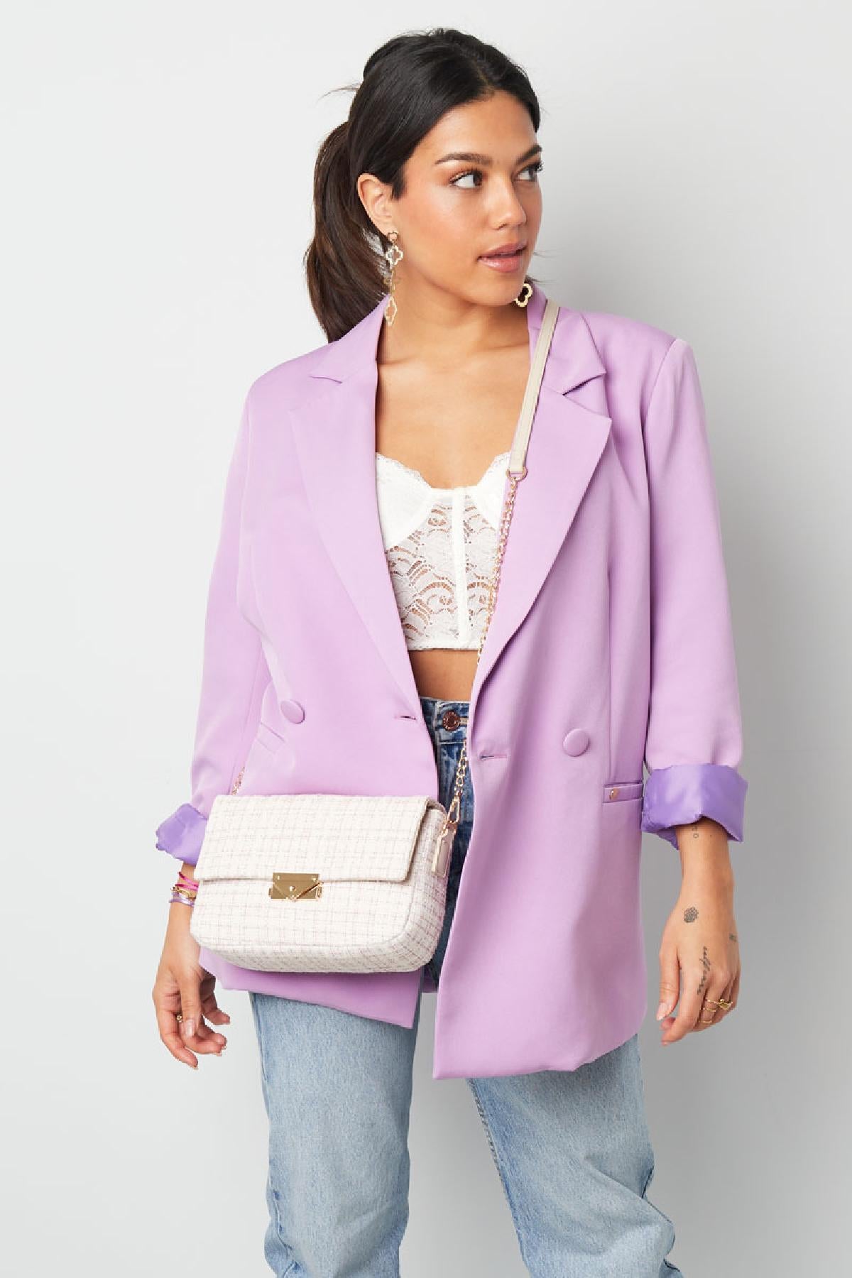 Chic beige cross body bag