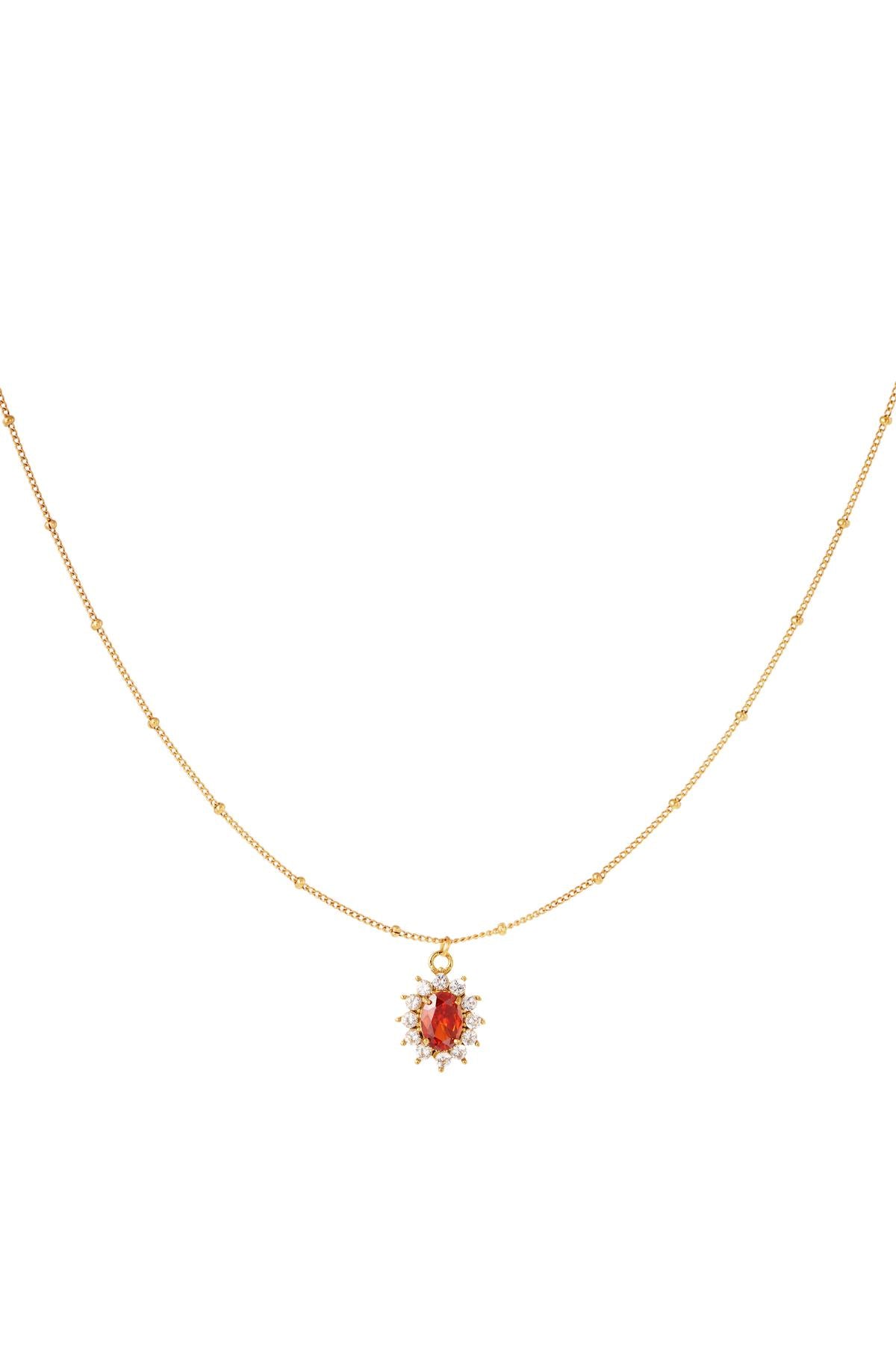 Vintage style gemstone necklace