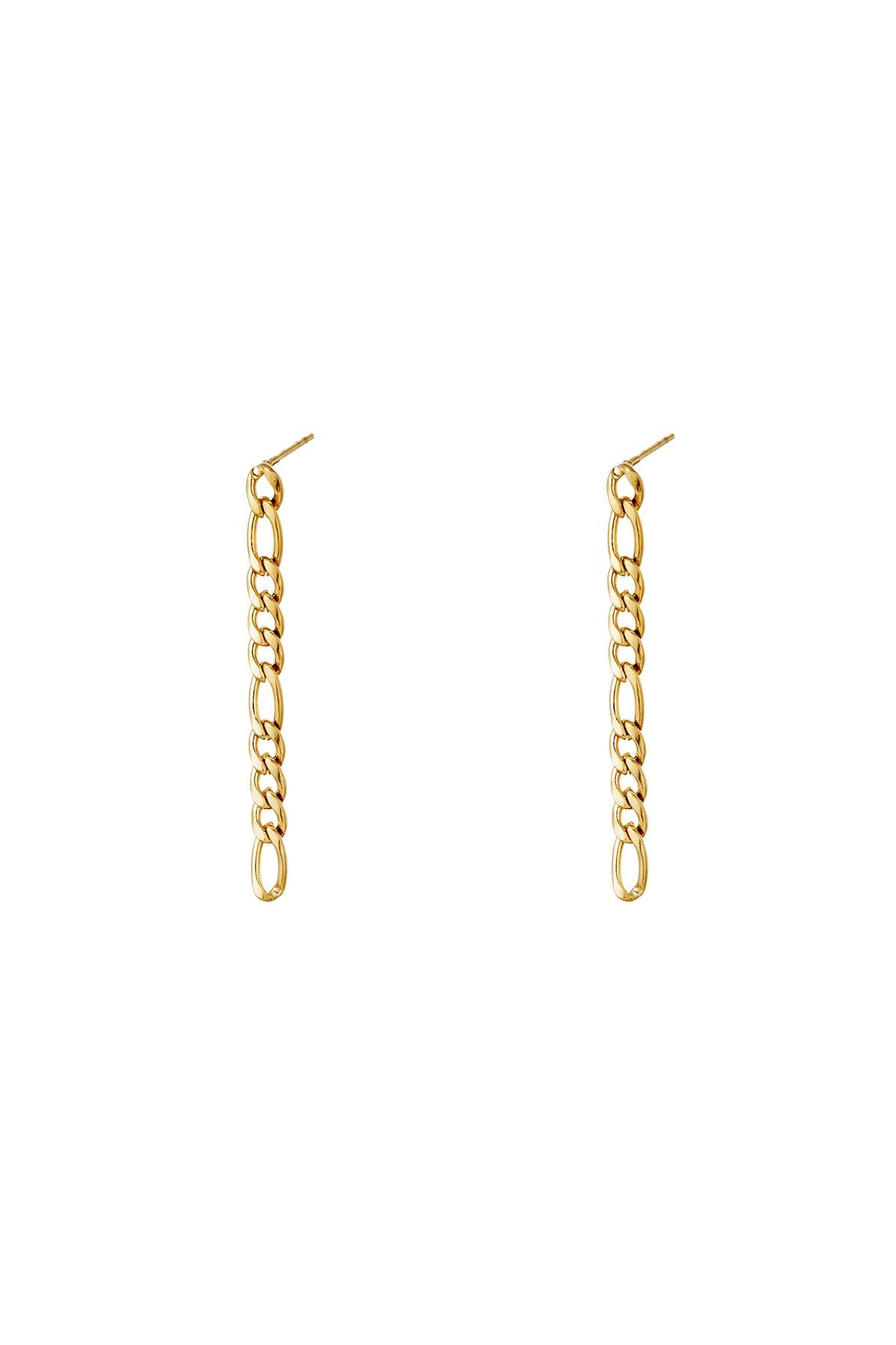 Minimalistic chain earrings
