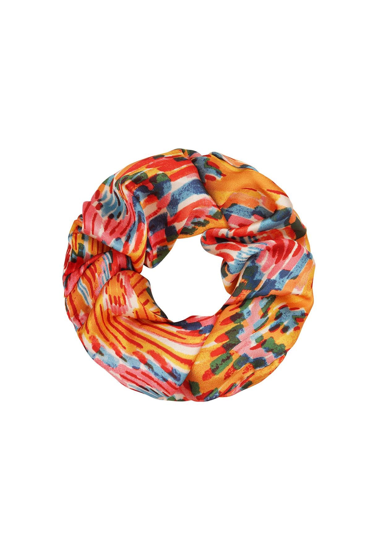 Ikat style scrunchie