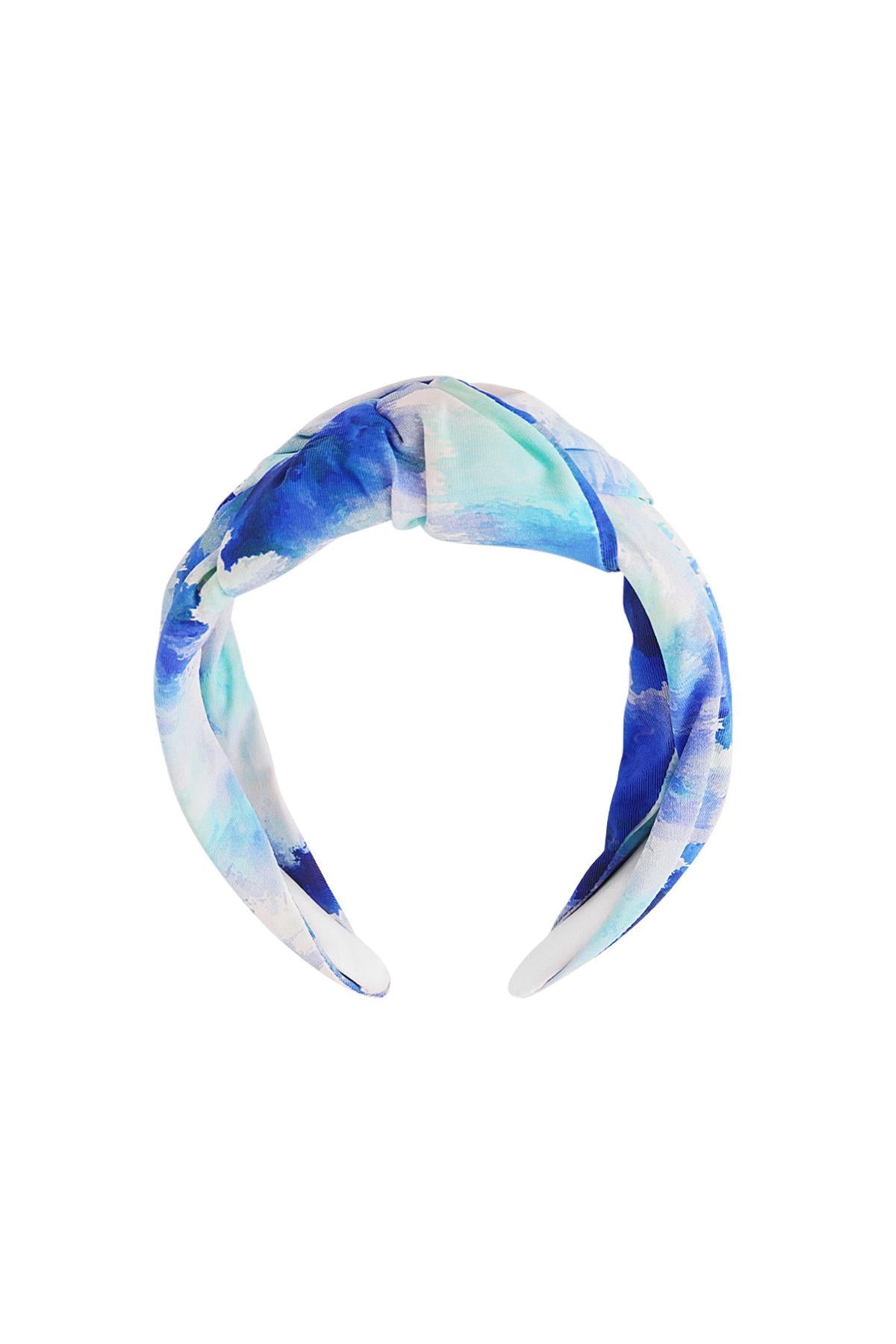 Scarf hairband tie and dye look