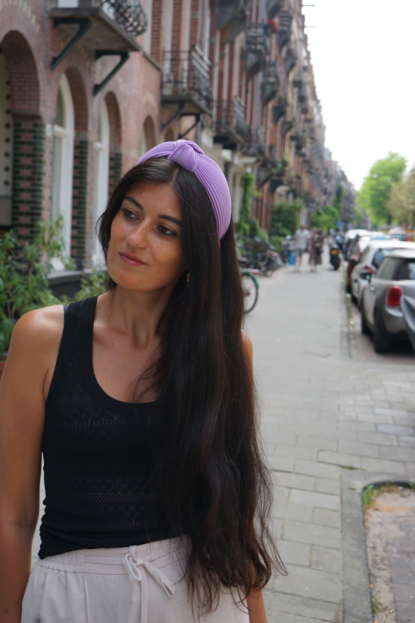 Must-have hairband scarf lilac