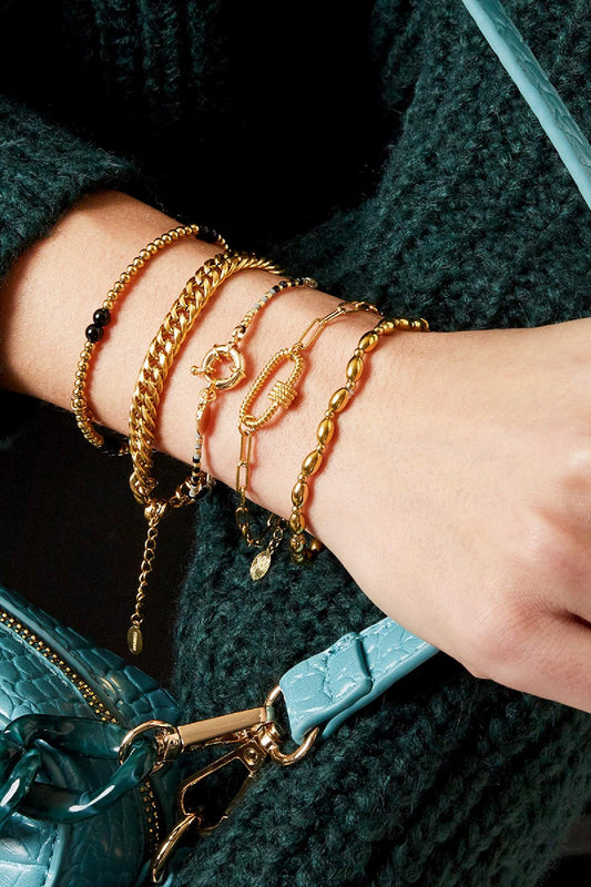 Must-have chain bracelet with lock detail